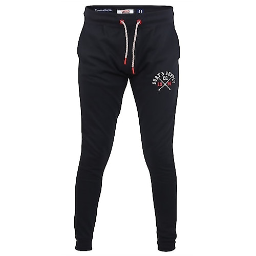 D555 Chelmsford Jogger With Embroidery And Applique Black